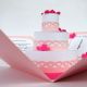 Invitatie botez cutiuta 3D