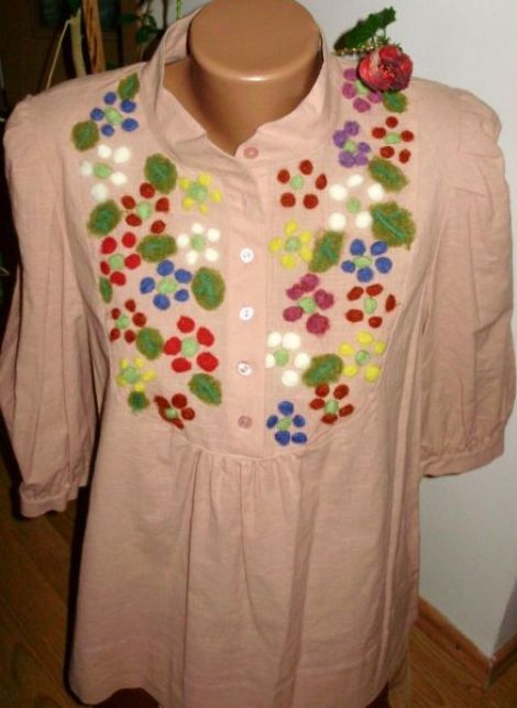 Bluza impaslita "Floricele"