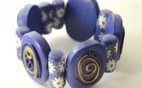 Set Pandantiv si bratara periwinkle - polimeric