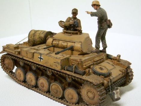 Macheta tanc Panzer II Ausf. F scara 135