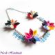 Midsummer Flowers - colier flori saten cristale 