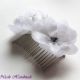 Pieptene par Galadriel - accesoriu mireasa satin