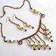 set coral piatra lunii si hematit 