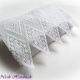 Snow - geanta plic dantela alba
