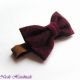 Burgundy  - papion grena velur 
