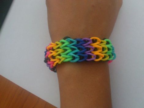 Bratara tripla din elastice