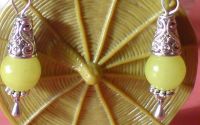 Cercei jad lime