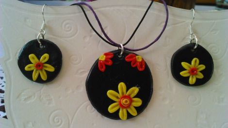 Set colier+cercei fimo
