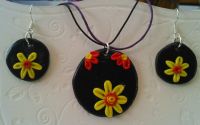 Set colier+cercei fimo