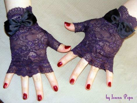 Manusi din dantela Gothic lolita