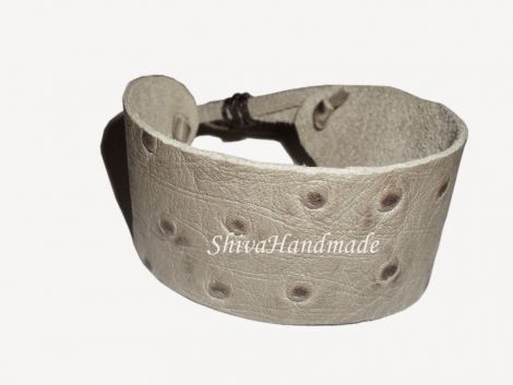  Bratara piele Snake cafeniu
