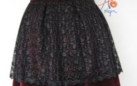 Fusta ampla Burgundy night
