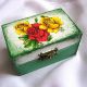 cutie lemn decorata 