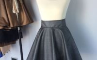 fusta retro chic argintie