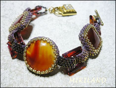 Agate si elemente Swarovski
