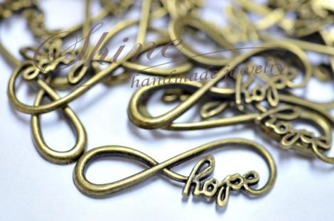 Link Infinit mesaj Hope bronz antichizat