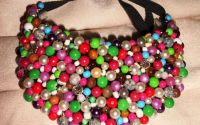 Colier handmade multicolor