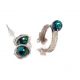 Set argint chrysocolla cercei si inel