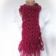 Feteasca - fular unisex grena crosetat