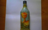Sticla decoupage traditional crestinesc-aghiasma