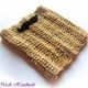 Moustache Winter - fular guler unisex crosetat