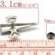 TINTE  CAPSE CRUCE CU CRANIU ARGINTII 31MM