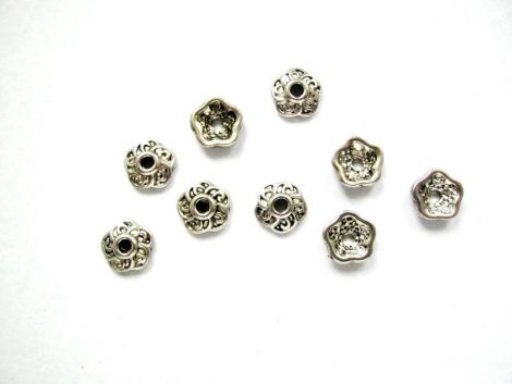 10BUC  CAPACELE ARGINTII FLOARE 10MM