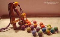 Colier "Rainbow drops" 