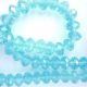 RONDELE STICLA FATETATE 8X6MM  BLEU