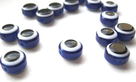 "EVIL EYE" ACRIL BANUT BLEUMARIN  11mm 