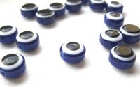 "EVIL EYE" ACRIL BANUT BLEUMARIN  11mm 