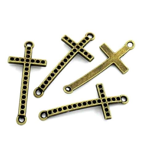 LINK  CONECTOR BRONZ CRUCE 36MM