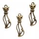 CHARMS BRONZ PISICA 33MMM