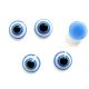CABOCHON "EVIL EYE" ROTUND 8MM  ALBASTRU