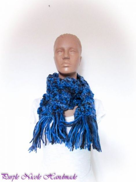Blue Sky - fular unisex lana 
