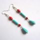 cercei howlite si turcoaz