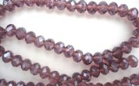 RONDELE STICLA FATETATE 8X6MM  VIOLET