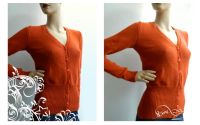 cardigan clasic caramiziu