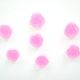 CABOCHON FLOARE FROSTED 10MM  ROZ INTENS