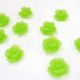 CABOCHON FLOARE FROSTED 10MM  VERDE CRUD