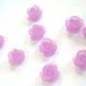 CABOCHON FLOARE FROSTED 10MM  MOV DESCHIS