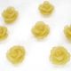 CABOCHON FLOARE FROSTED 10MM  CARAMEL