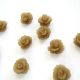 CABOCHON FLOARE FROSTED 10MM  MARO CAPUCINO