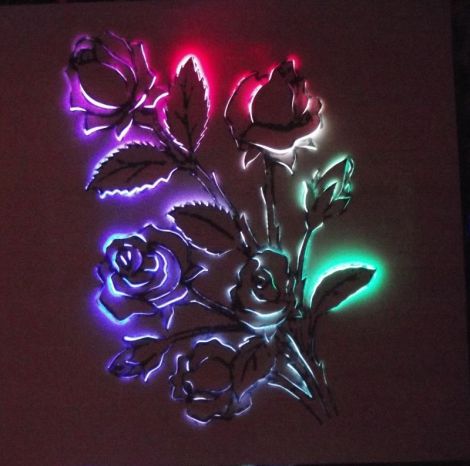 Tablou 3D cu lumini