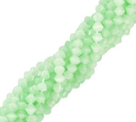 DEFECTE50BUC BICONICE STICLA 3.54MM VERDE LAPTOS