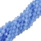 DEFECTE! 50BUC BICONICE STICLA 3.54MM ALBASTRU