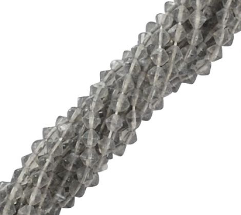 20BUC BICONICE STICLA 4MM GRI