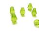 DROP STICLA FATETATA 11MM  VERDE FISTIC