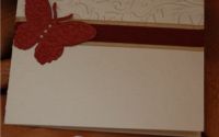 Invitatie Butterfly Bordeaux