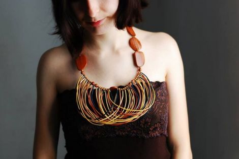 Colier de Inspiratie Etnica Africana - Nurisha
